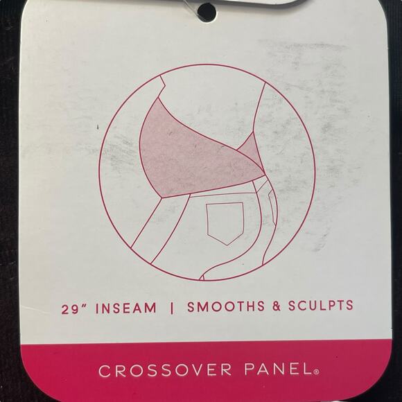 Isabel Maternity Burgundy Crossover Panel Skinny Jeans Size 10/30R NWT - Picture 11 of 12